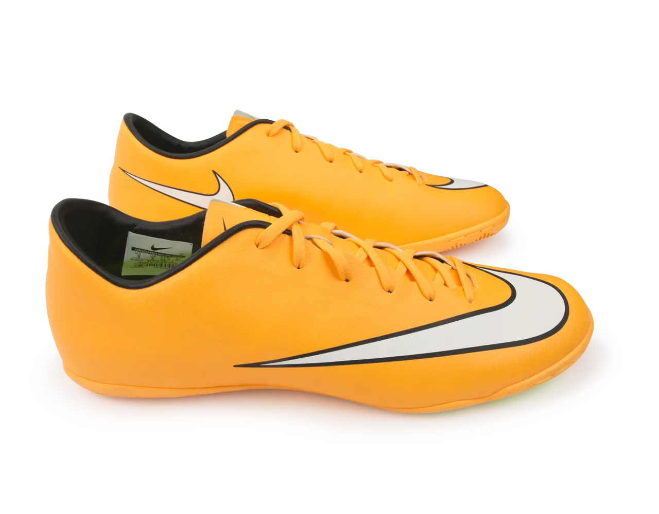 Nike Men's Mercurial Victory V Indoor Soccer Shoes Laser Orange/Black/Volt/White