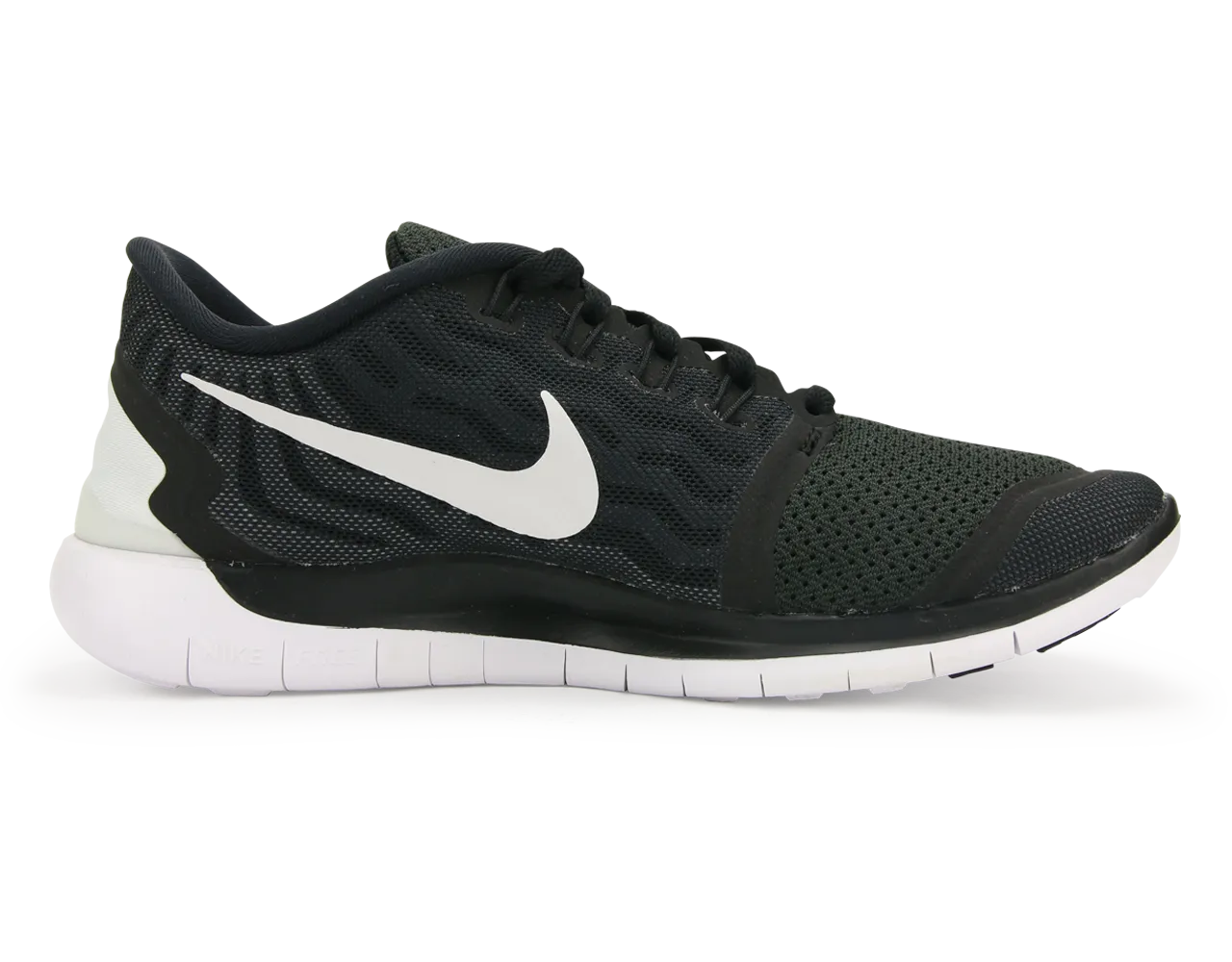 Nike Women's  Free 5.0 Running Shoes Black/White/Dark Grey