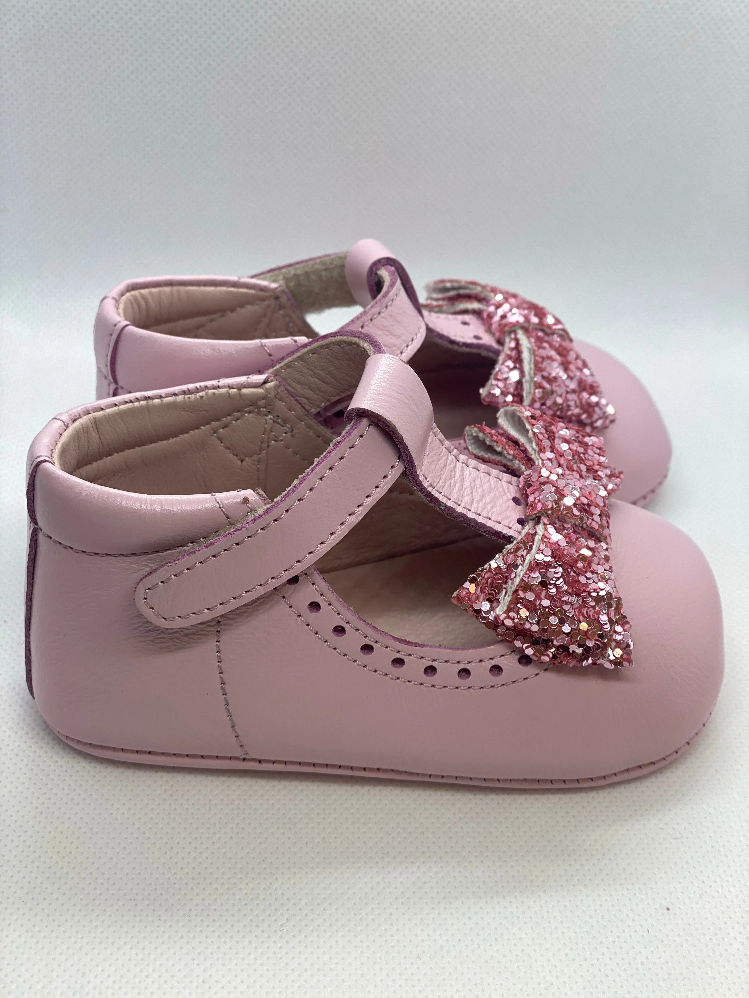Pink Bow Moccasins