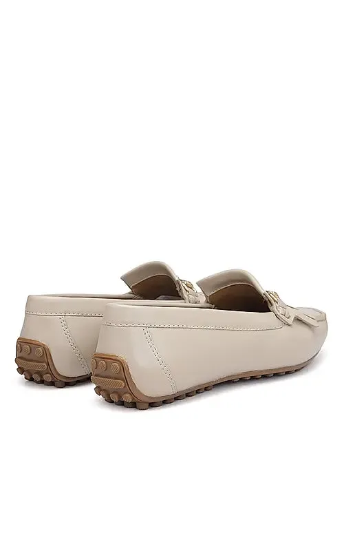 Pink Moccasins With Buckle
