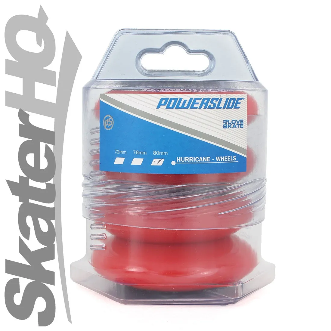 Powerslide Hurricane 80mm/85a 4pk - Red