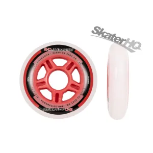 Powerslide ONE 80mm 82a 4pk - White/Red