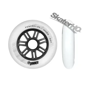 Powerslide Spinner 100mm/88a 6pk - White