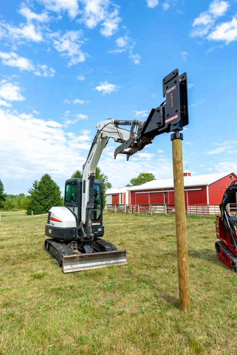 Premier PD750E Post Driver for Mini Excavators 7500-15000 lbs. Machines| 12-20 GPM