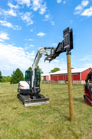 Premier PD750E Post Driver for Mini Excavators 7500-15000 lbs. Machines| 12-20 GPM