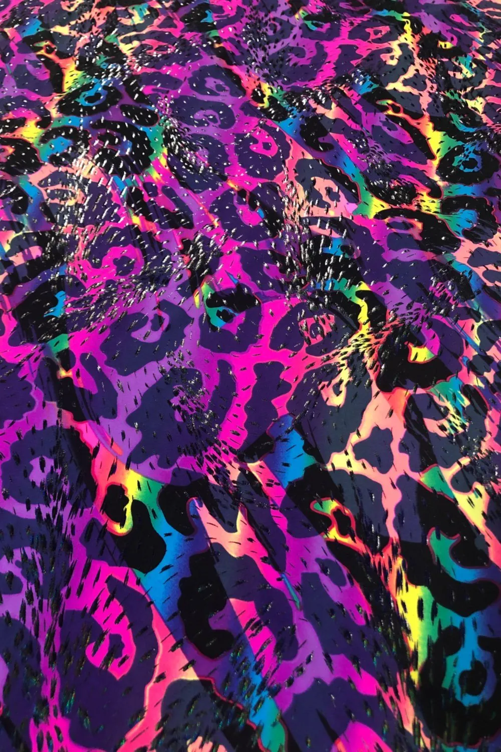 Rainbow Leopard Adult Skate Boot Covers