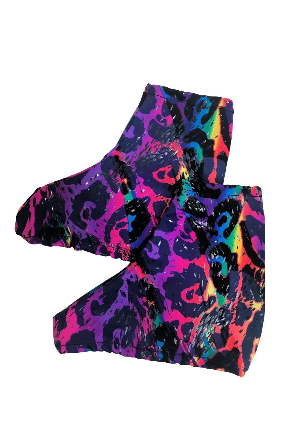 Rainbow Leopard Adult Skate Boot Covers