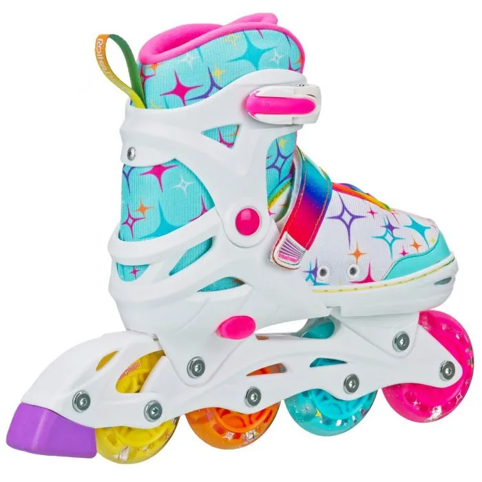 RDS Stryde Light-Up Skate - White/Rainbow