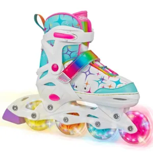 RDS Stryde Light-Up Skate - White/Rainbow