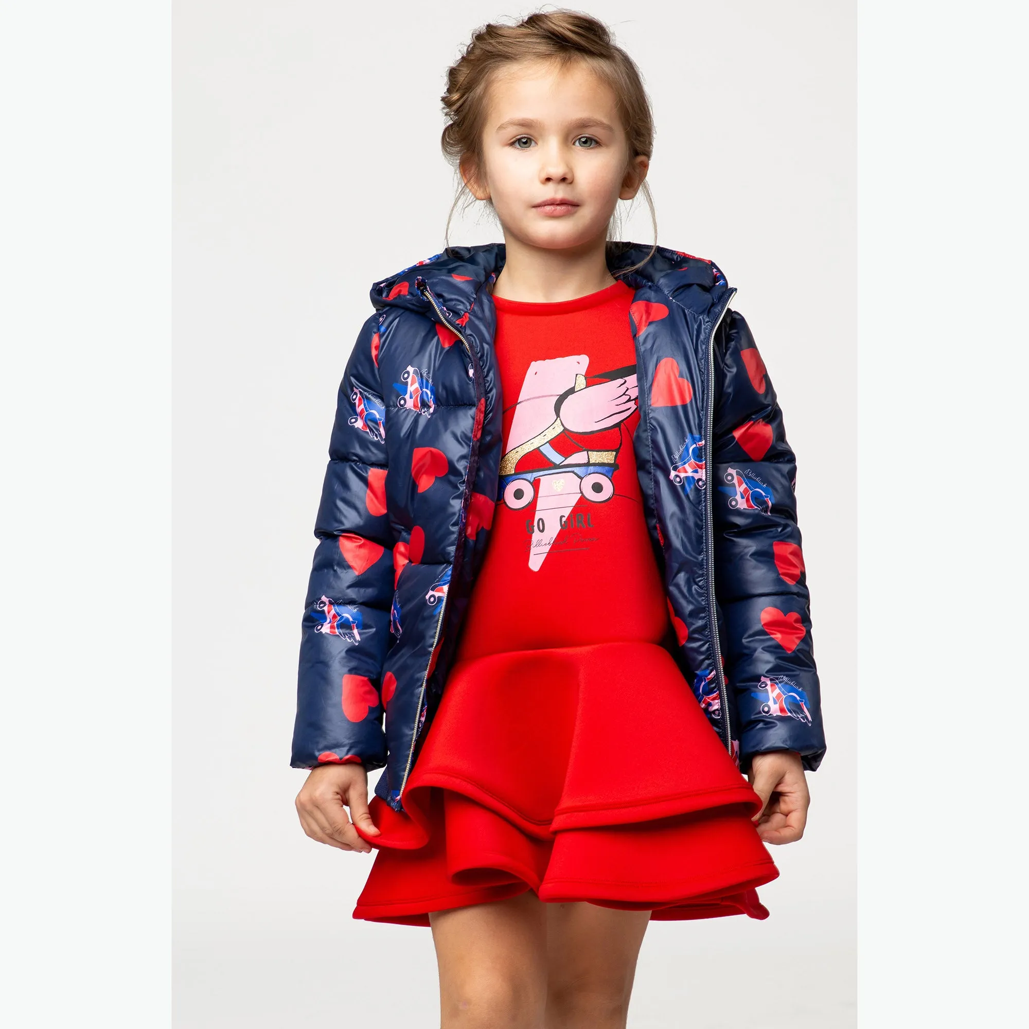 Red Neoprene Dress with Roller Skates