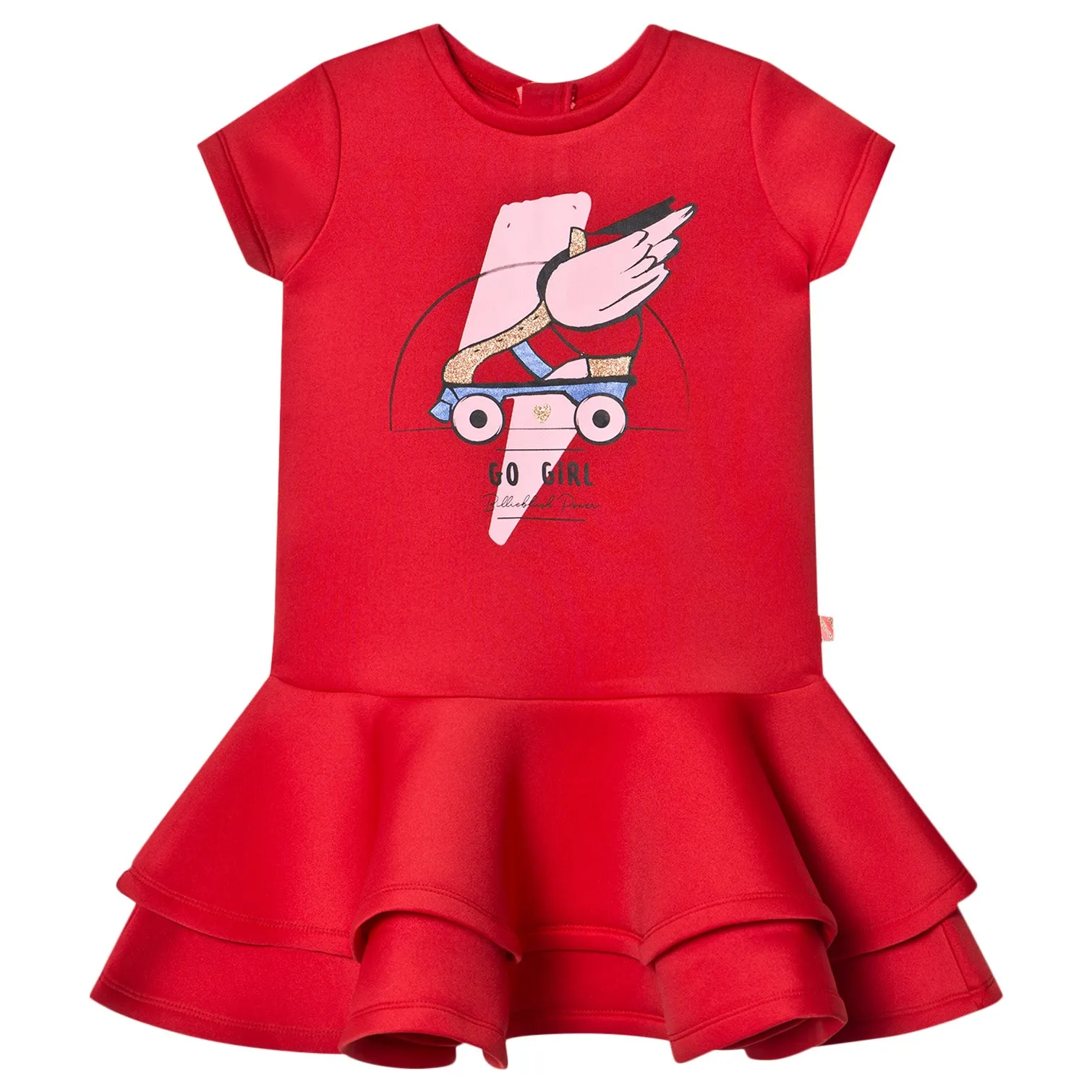 Red Neoprene Dress with Roller Skates