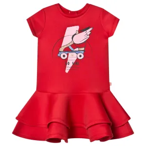 Red Neoprene Dress with Roller Skates