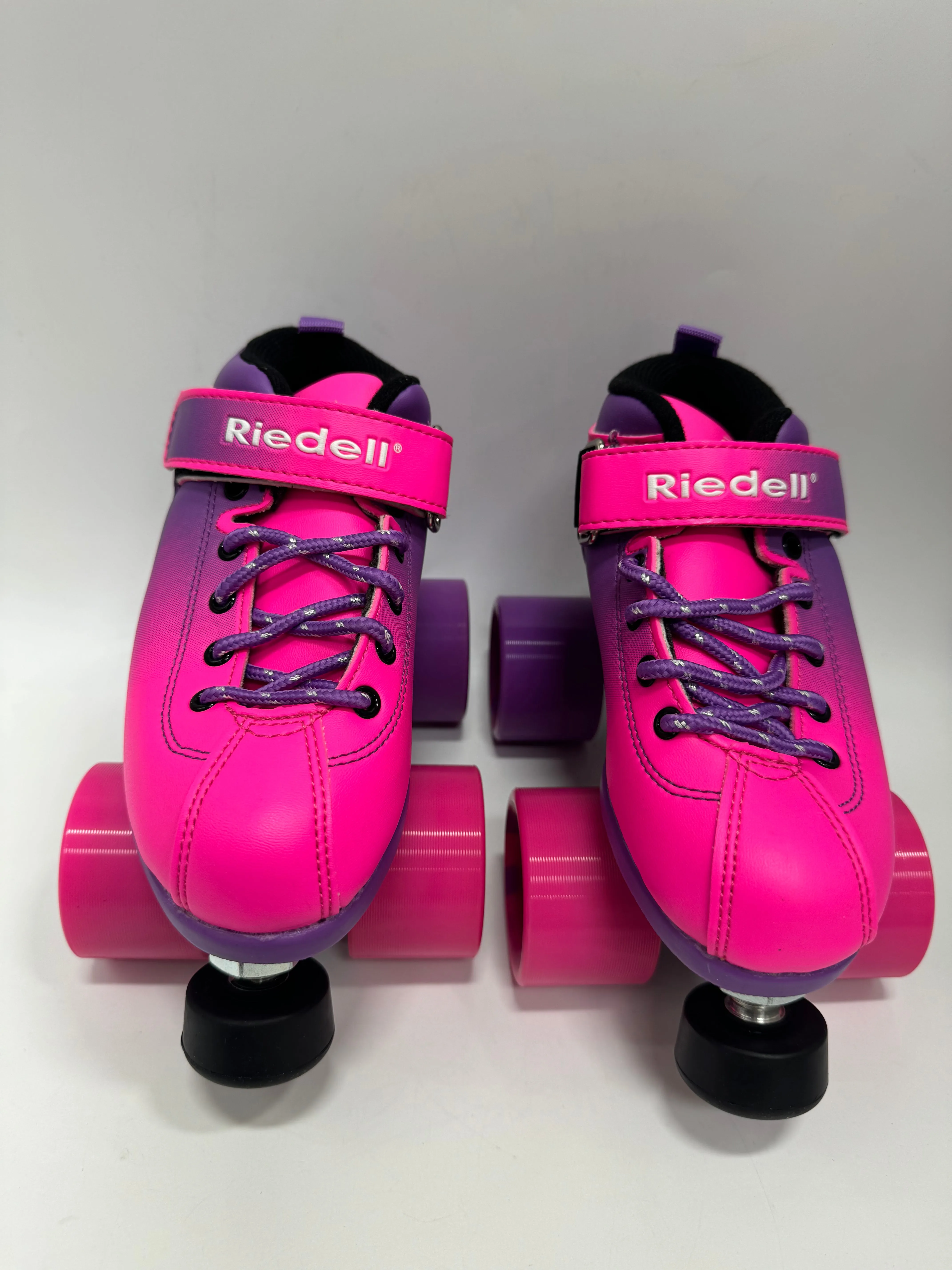 Riedell - Dart - Pink Ombré Size 1 *BLEM*