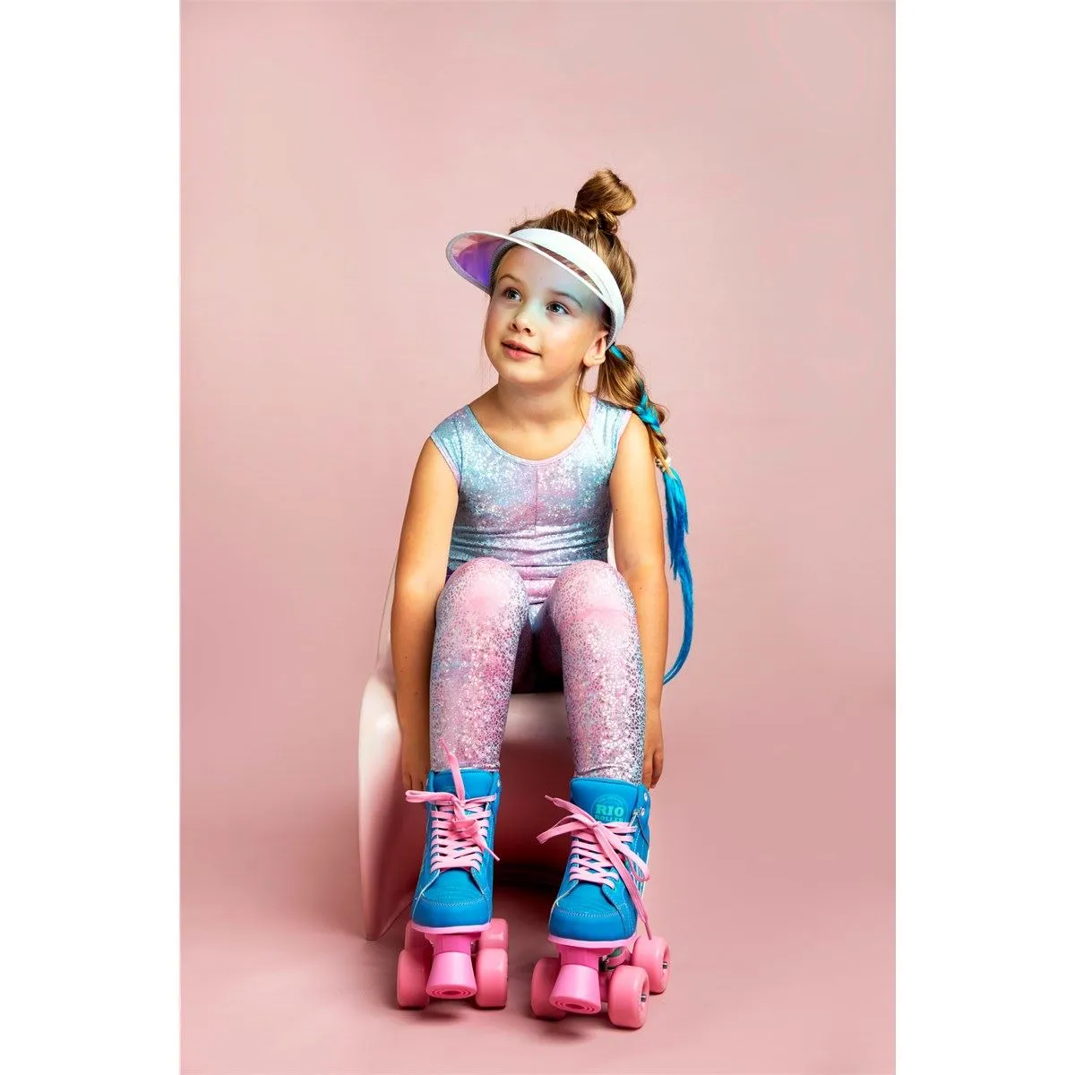 Rio Roller Lumina Quad Skates - Blue / Pink