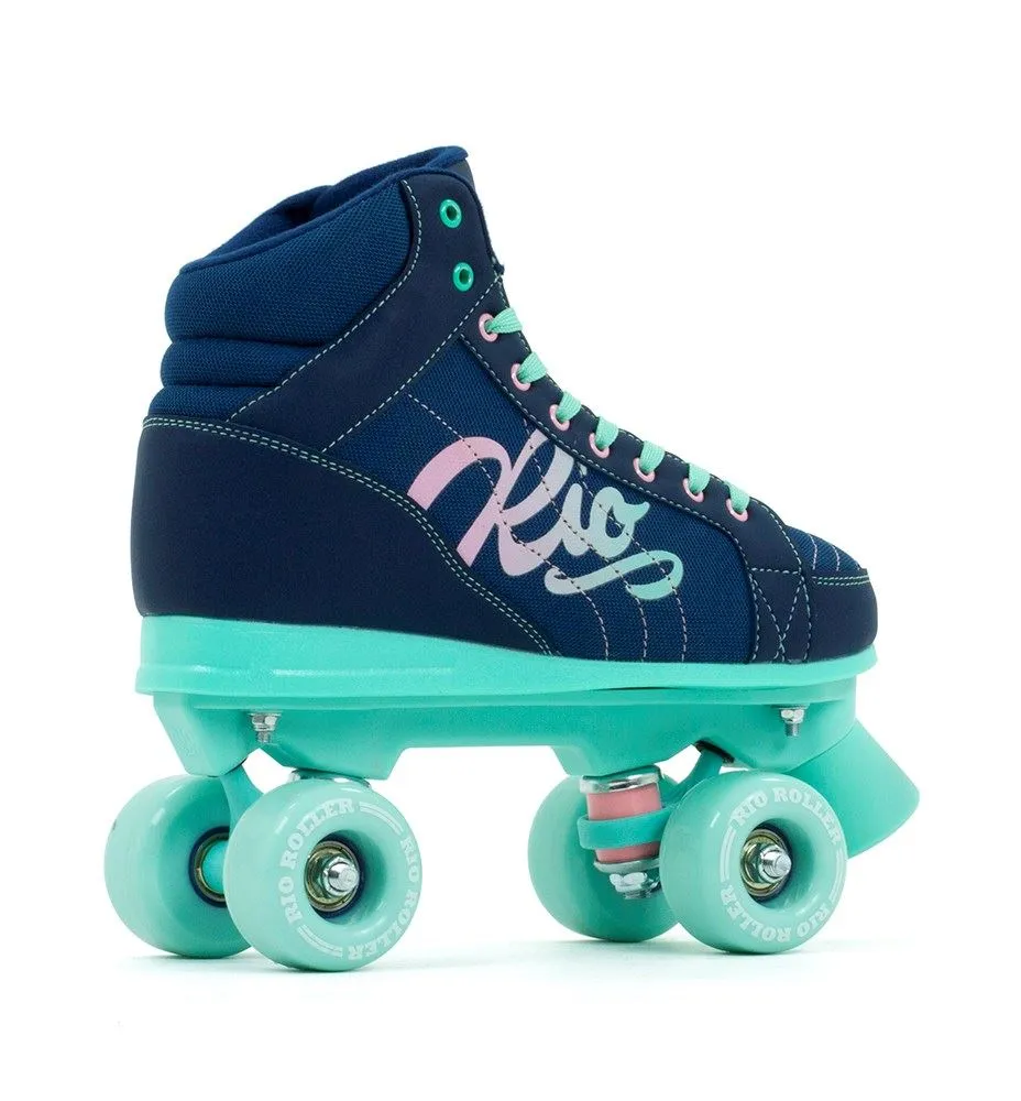 Rio Roller Lumina Quad Skates - Navy / Green