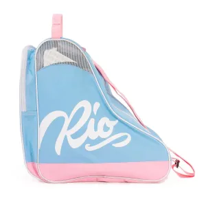 Rio Roller Script Skate Bag - Blue/Pink