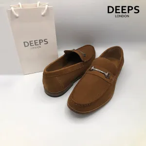 ROAMERS SLIP-ON CASUAL SUEDE DRIVING SHOES SAND