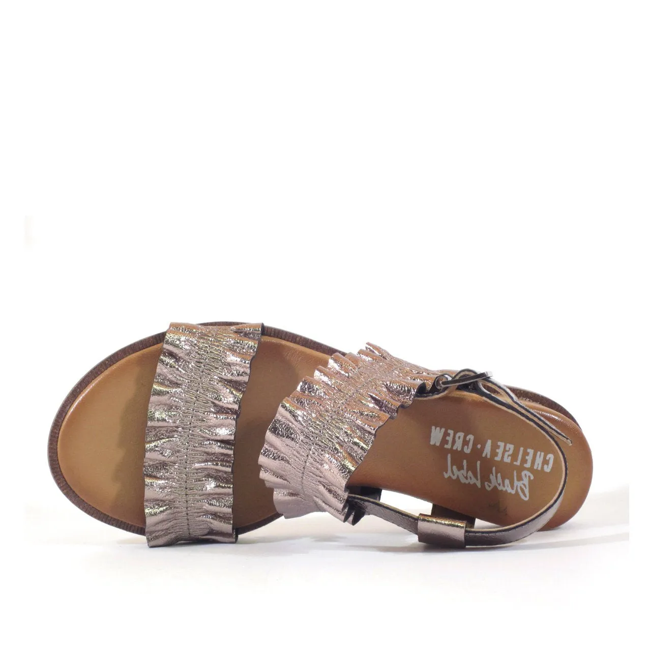 Roche Ruched Leather Sandals
