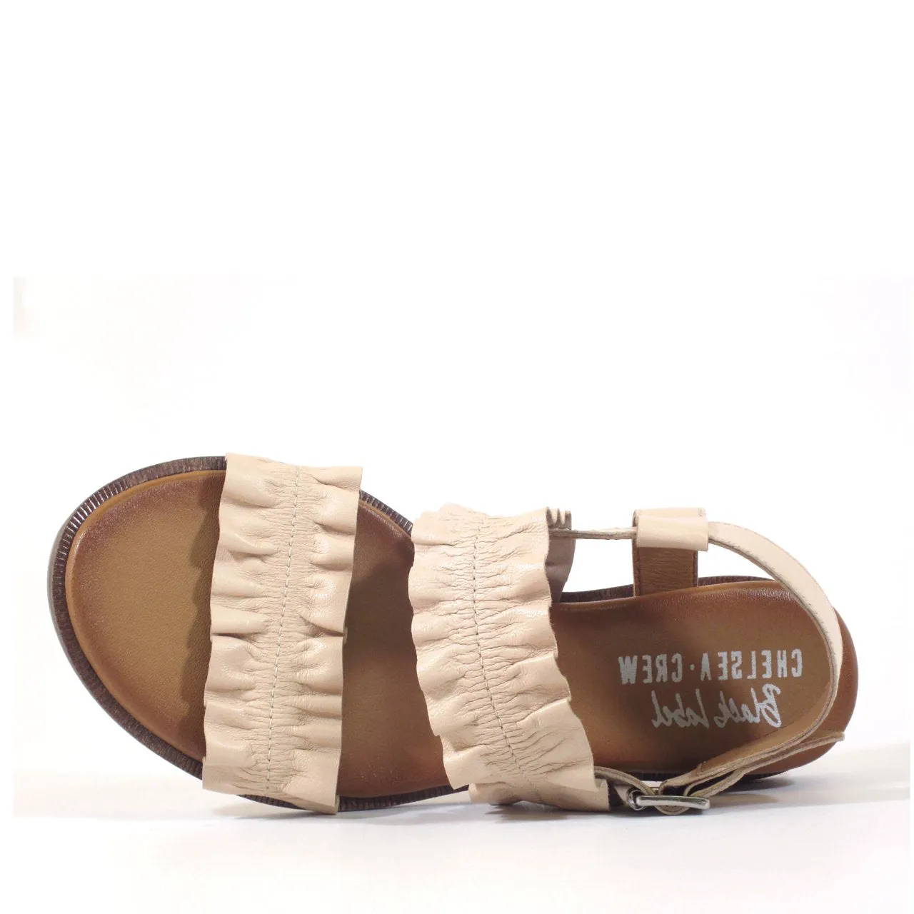 Roche Ruched Leather Sandals