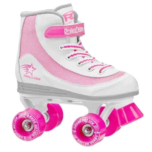 Roller Derby Firestar White/Pink Skates Size 1