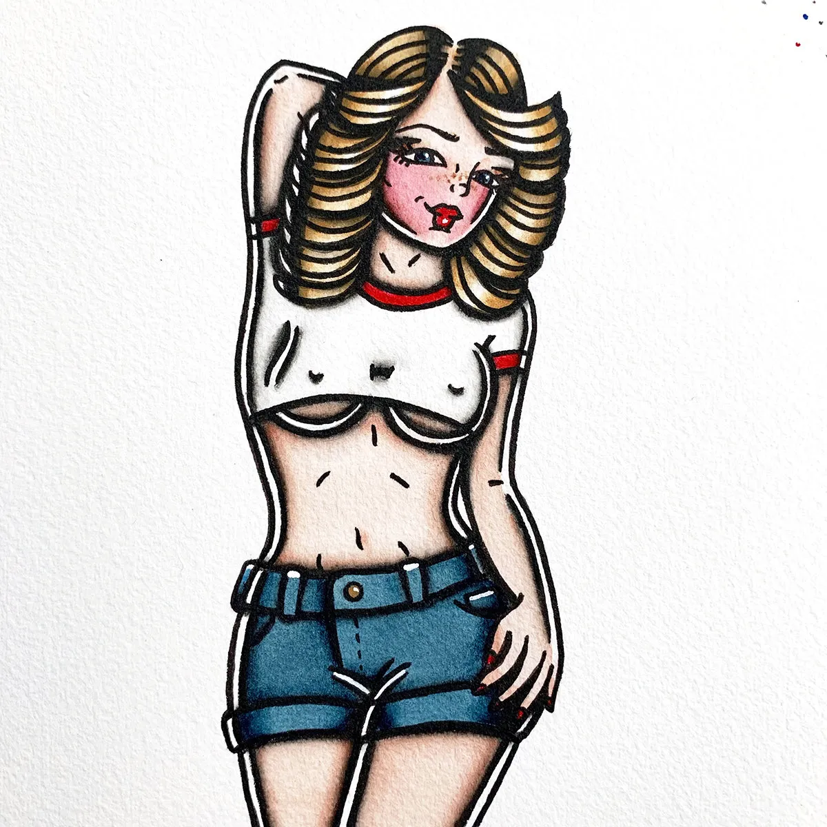 Roller Girl Print