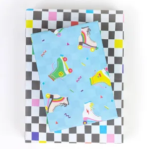 Roller Skates / 80s •  Double Sided Wrapping Paper
