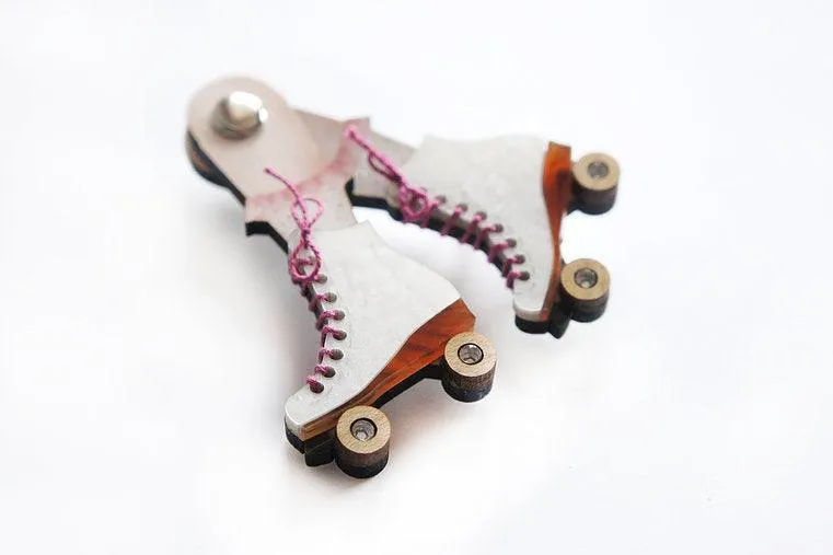 Roller Skates Brooch by Laliblue