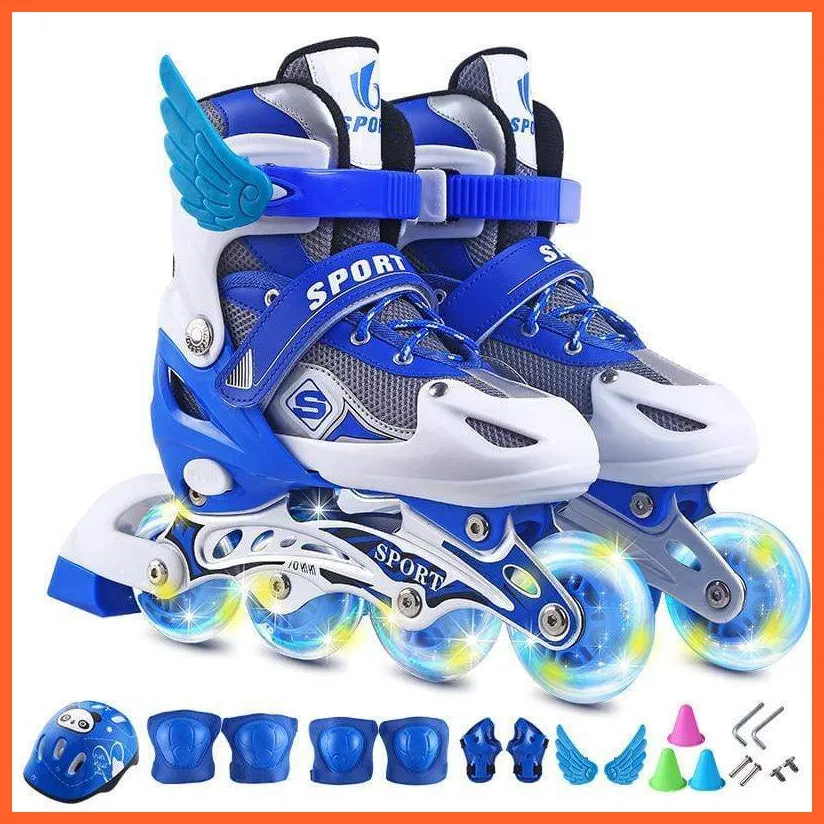 Roller Skates For Kids | Multi Size 4 Wheels