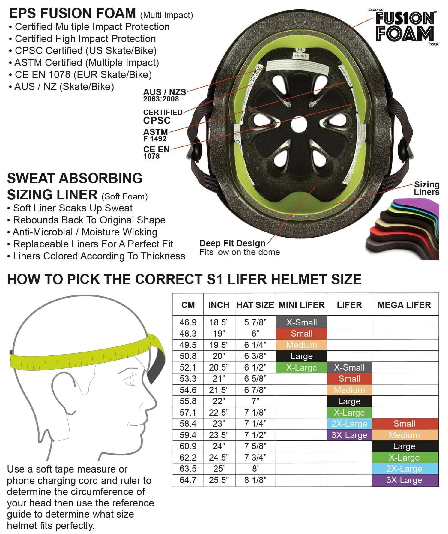 S1 Lifer Helmet - Bright Orange Gloss/Black Stripes