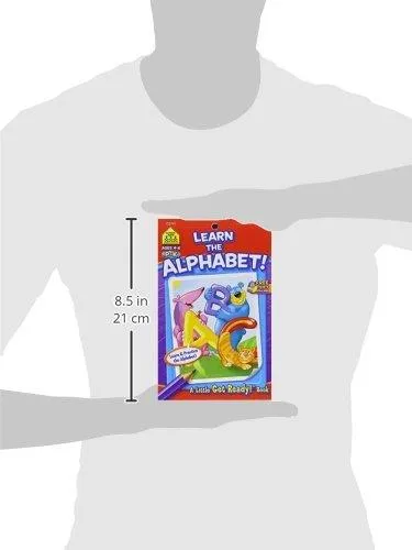 School Zone - Uppercase Alphabet Workbook - 64 Pages, Ages 4 to 6, Preschool to Kindergarten, Letters, Tracing, Writing, ABC's, and More