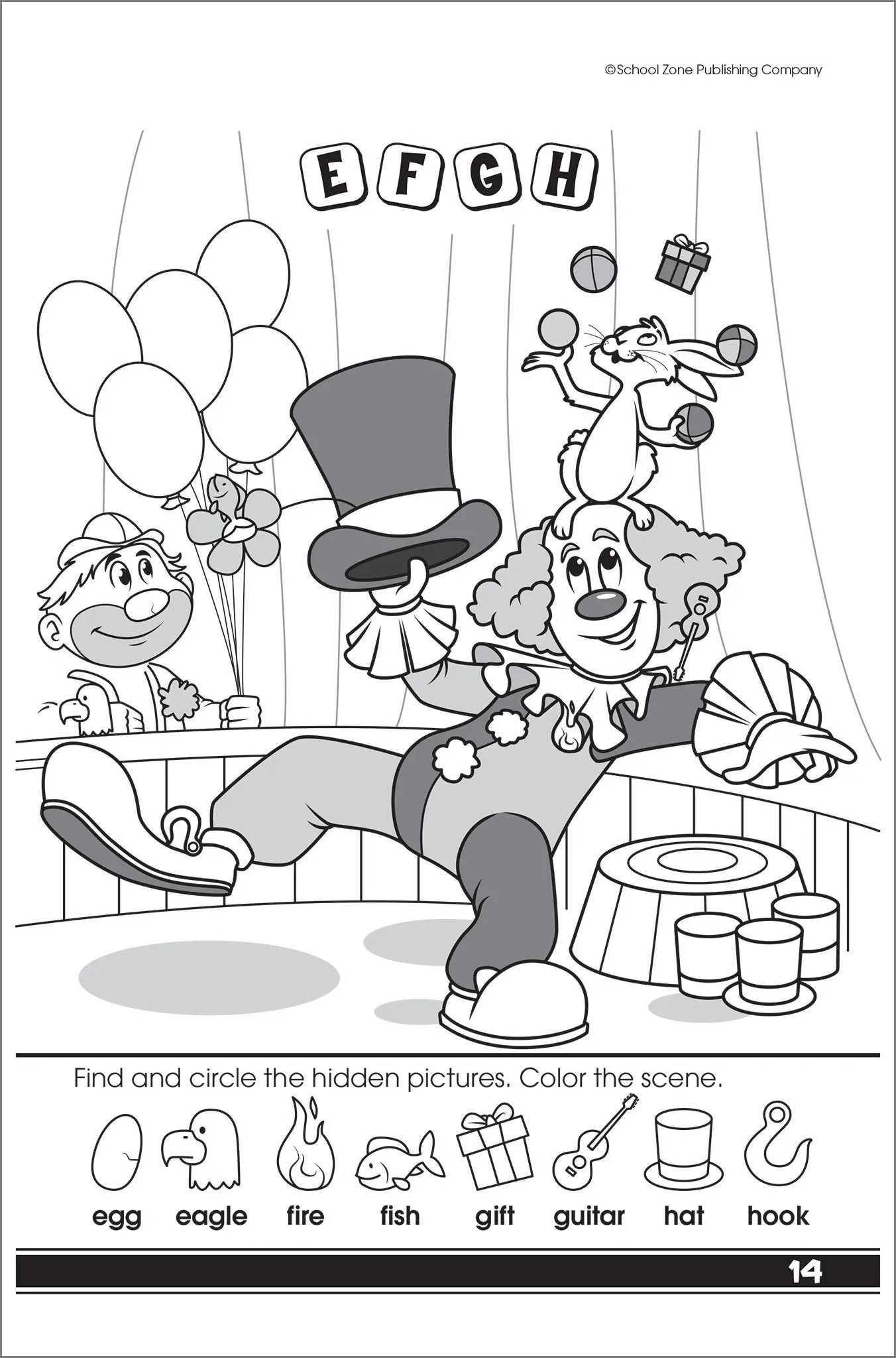 School Zone - Uppercase Alphabet Workbook - 64 Pages, Ages 4 to 6, Preschool to Kindergarten, Letters, Tracing, Writing, ABC's, and More