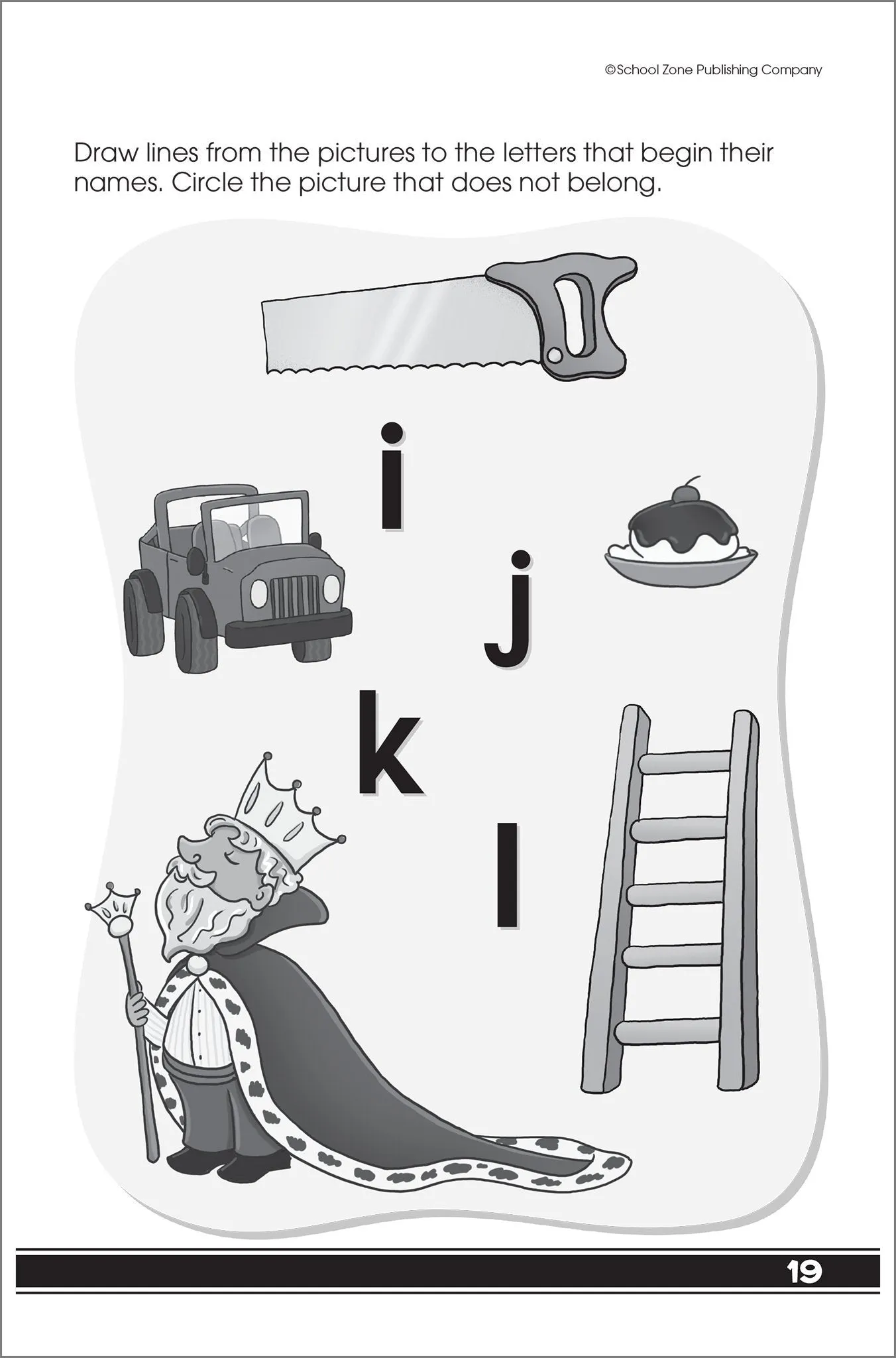 School Zone - Uppercase Alphabet Workbook - 64 Pages, Ages 4 to 6, Preschool to Kindergarten, Letters, Tracing, Writing, ABC's, and More