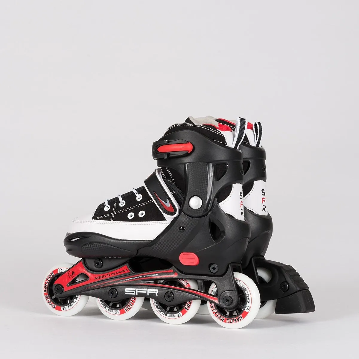 SFR Camden Adjustable Recreational Skates Black/Red - Kids