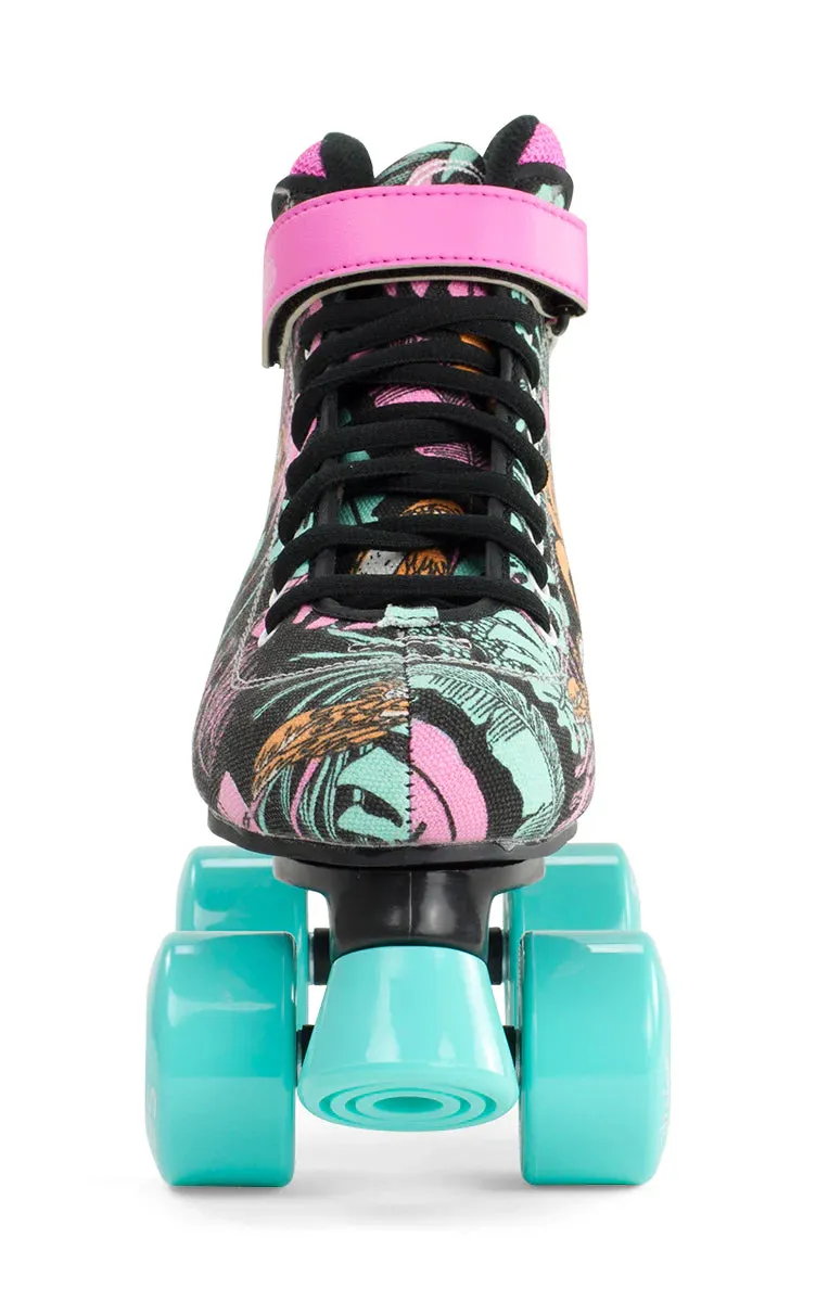 SFR VISION CANVAS FLORAL QUAD SKATES JNR