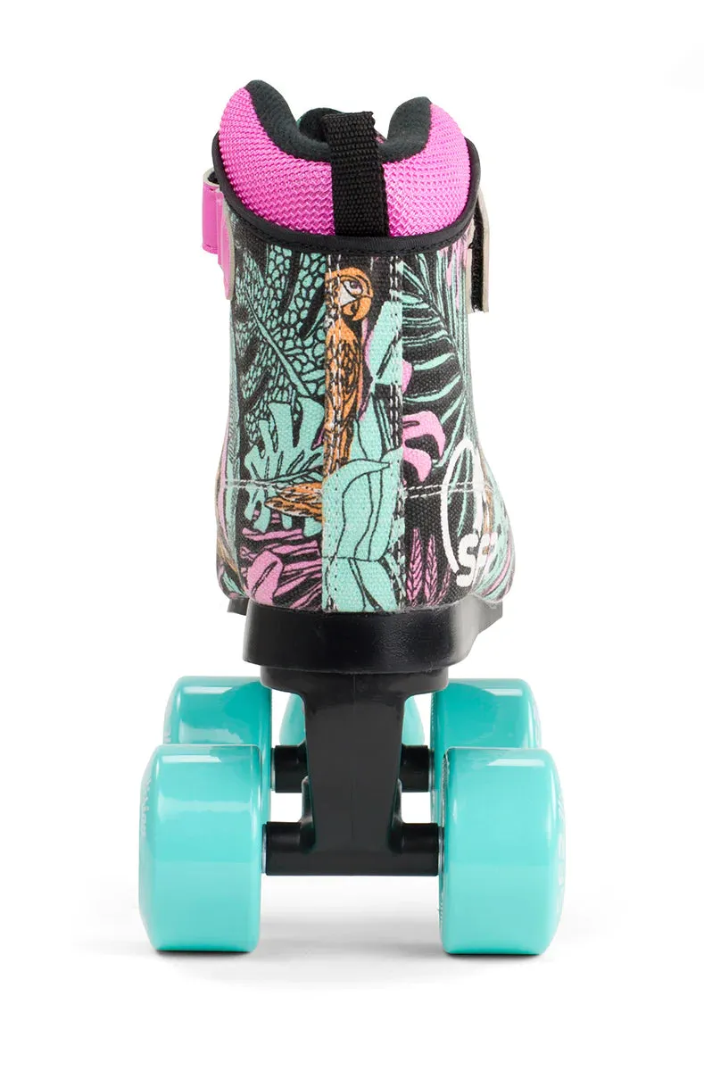 SFR VISION CANVAS FLORAL QUAD SKATES JNR