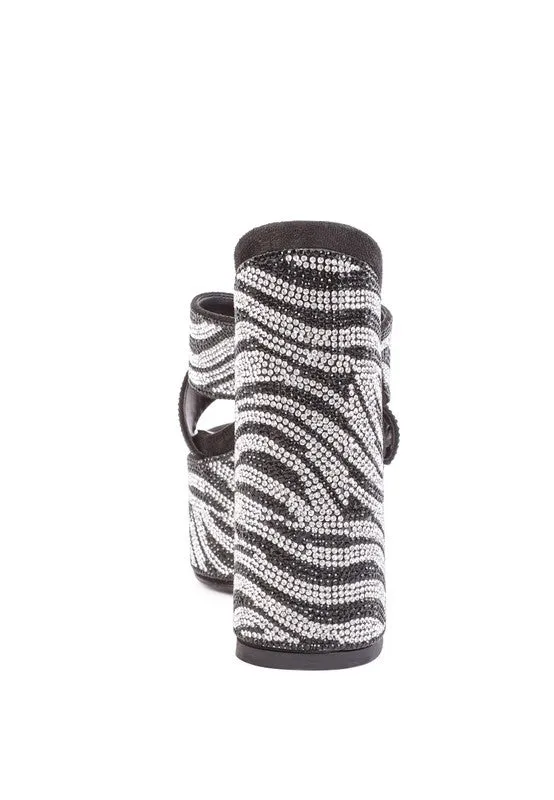 Sinful Diamanté Platform Heels