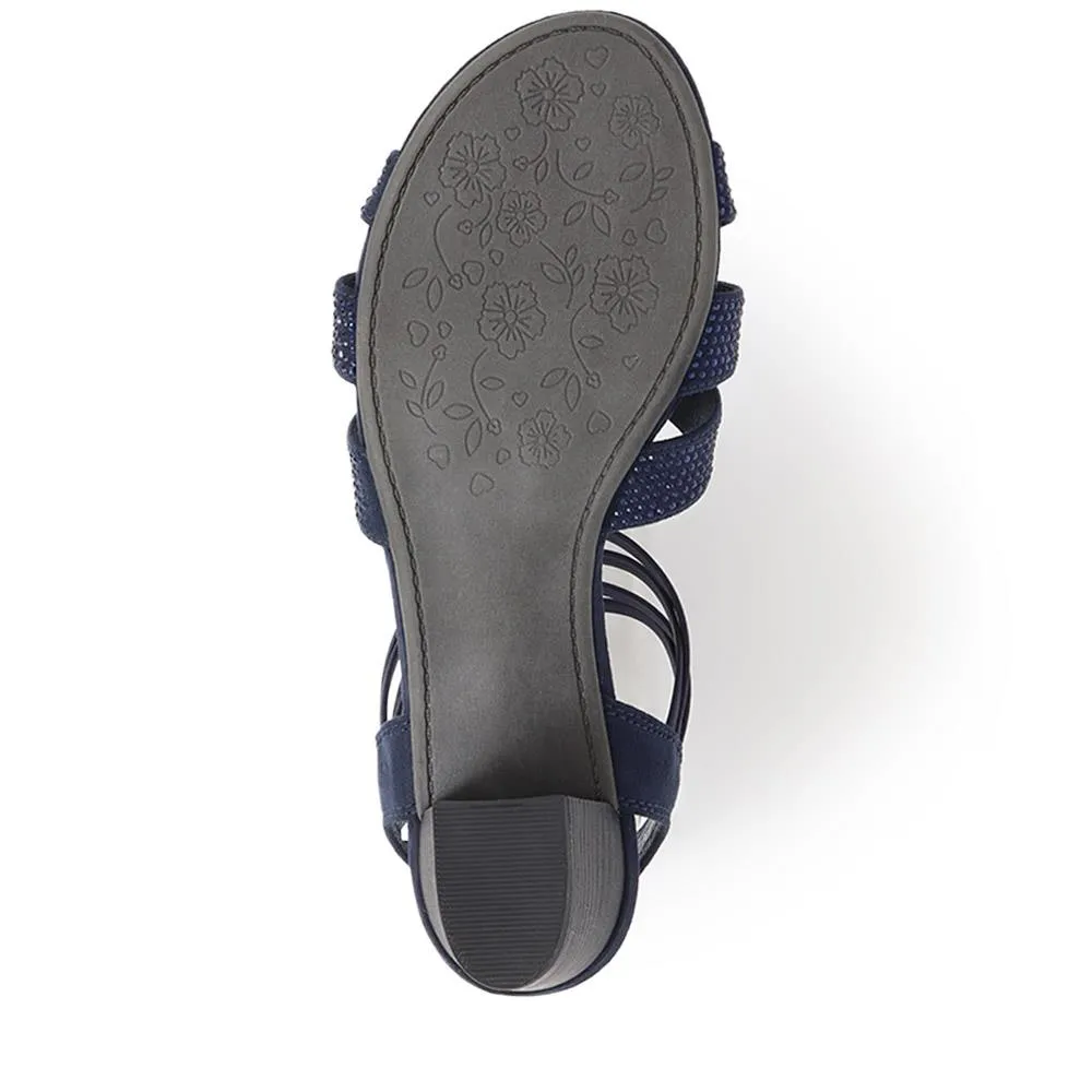 Slip-On Block Heeled Sandals  - PLAN39001 / 325 340