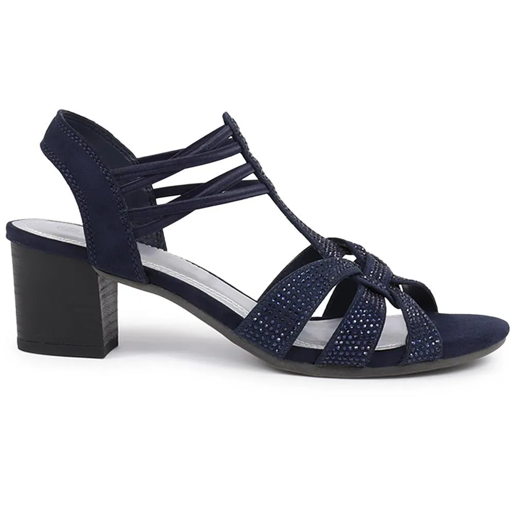 Slip-On Block Heeled Sandals  - PLAN39001 / 325 340