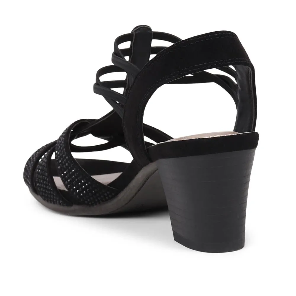 Slip-On Block Heeled Sandals  - PLAN39001 / 325 340