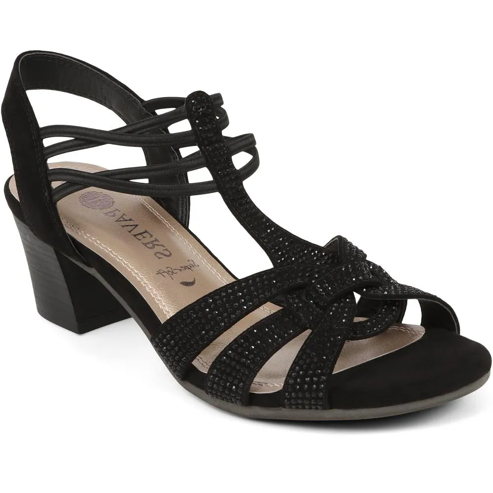 Slip-On Block Heeled Sandals  - PLAN39001 / 325 340