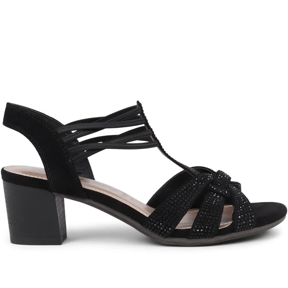 Slip-On Block Heeled Sandals  - PLAN39001 / 325 340