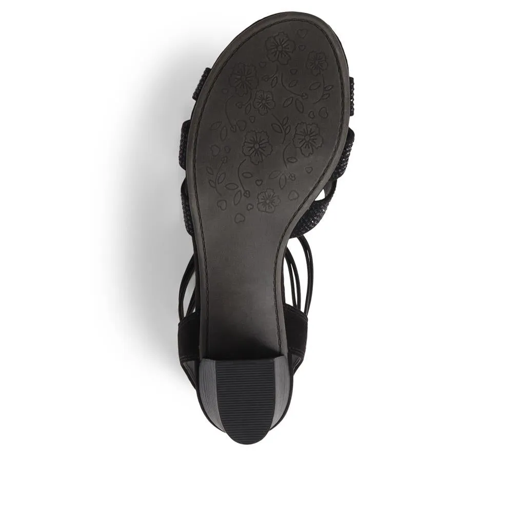 Slip-On Block Heeled Sandals  - PLAN39001 / 325 340