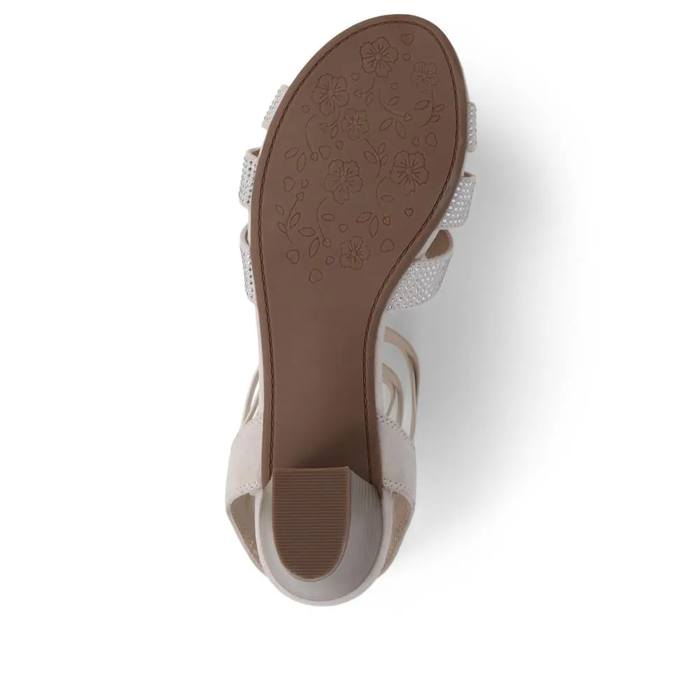 Slip-On Block Heeled Sandals  - PLAN39001 / 325 340