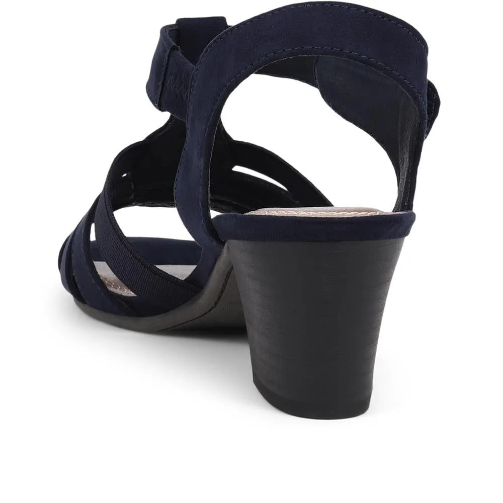 Slip-On Block Heeled Sandals  - PLAN39005 / 325 341