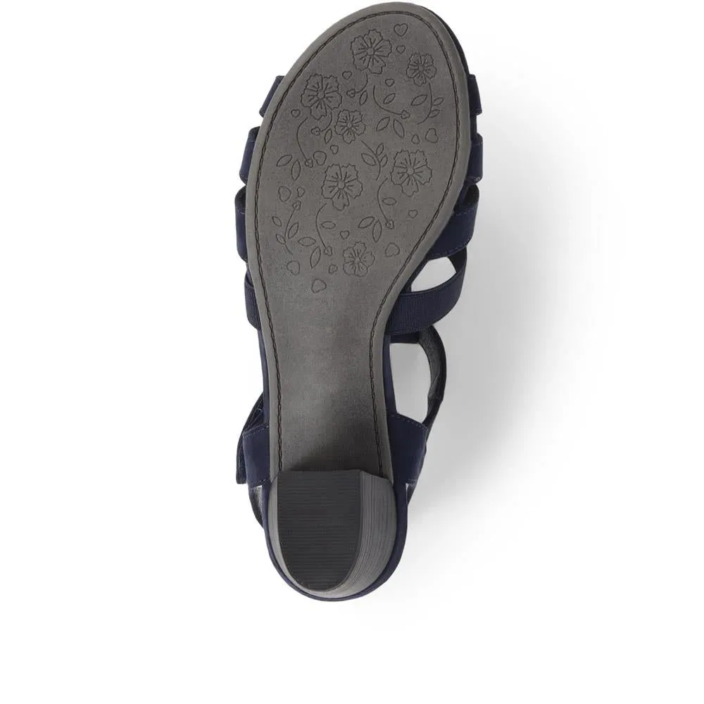 Slip-On Block Heeled Sandals  - PLAN39005 / 325 341