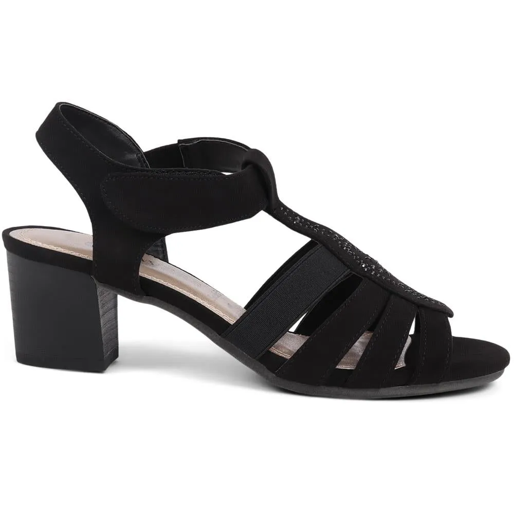 Slip-On Block Heeled Sandals  - PLAN39005 / 325 341