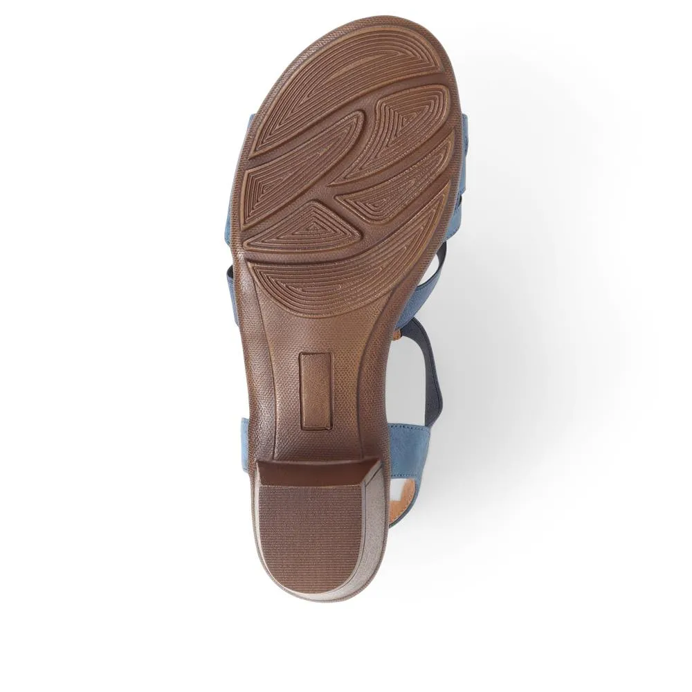Slip-On Heeled Sandals  - WOIL39027 / 325 302