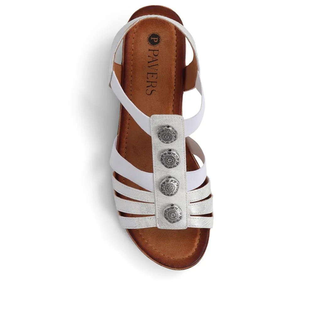 Slip-On Heeled Sandals  - WOIL39027 / 325 302