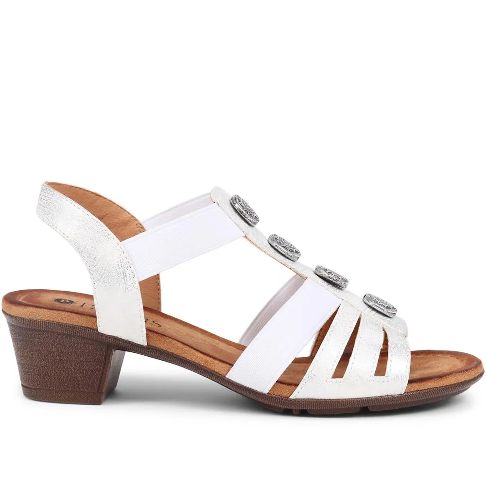 Slip-On Heeled Sandals  - WOIL39027 / 325 302