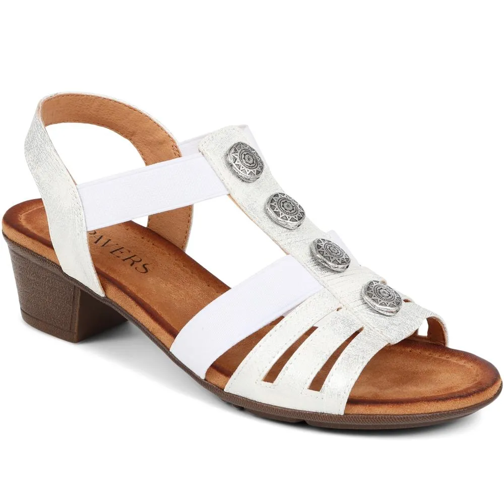 Slip-On Heeled Sandals  - WOIL39027 / 325 302